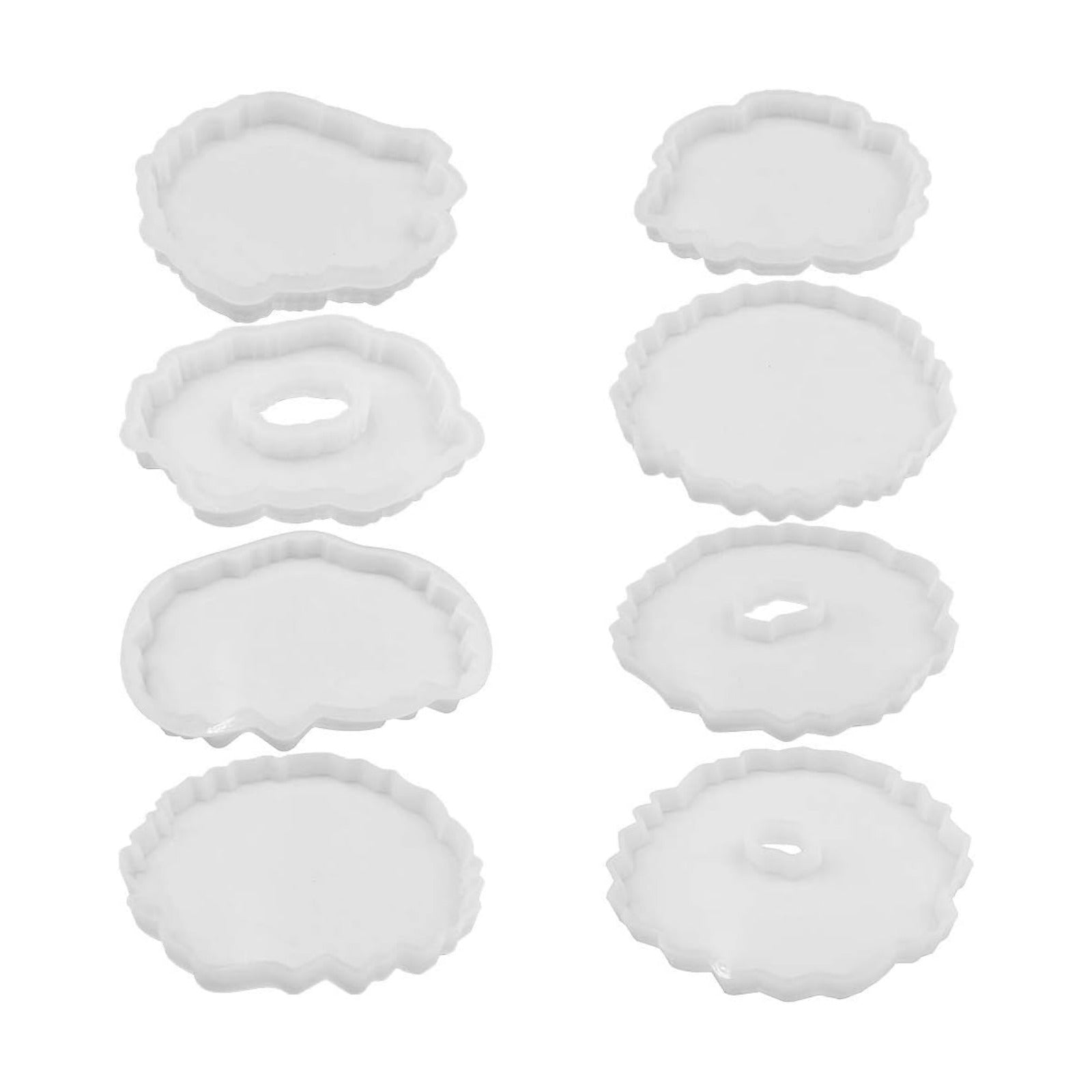Coaster Silicone Epoxy Resin Molds / Set of 8