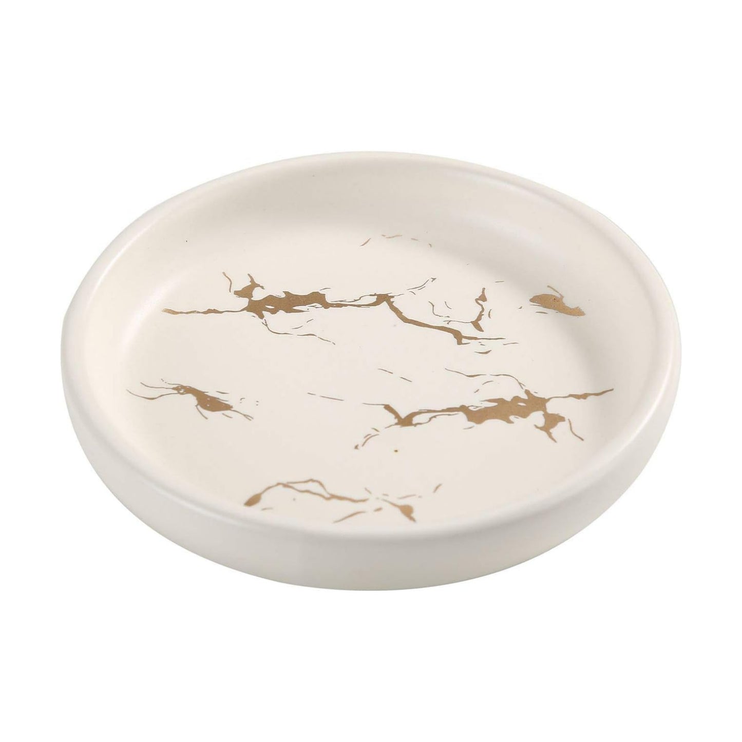 Ceramic Soap Dish Tray Holder / White