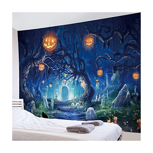 HVEST Horror Halloween Tapestry for Bedroom Wall Decor,70.9Lx92.5W Inches