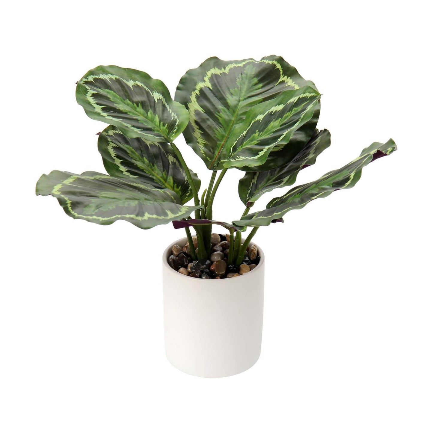 Artificial Potted Plants 13" Faux Plants Indoor Small Fake Plant Decor / Greenery#002 / Green