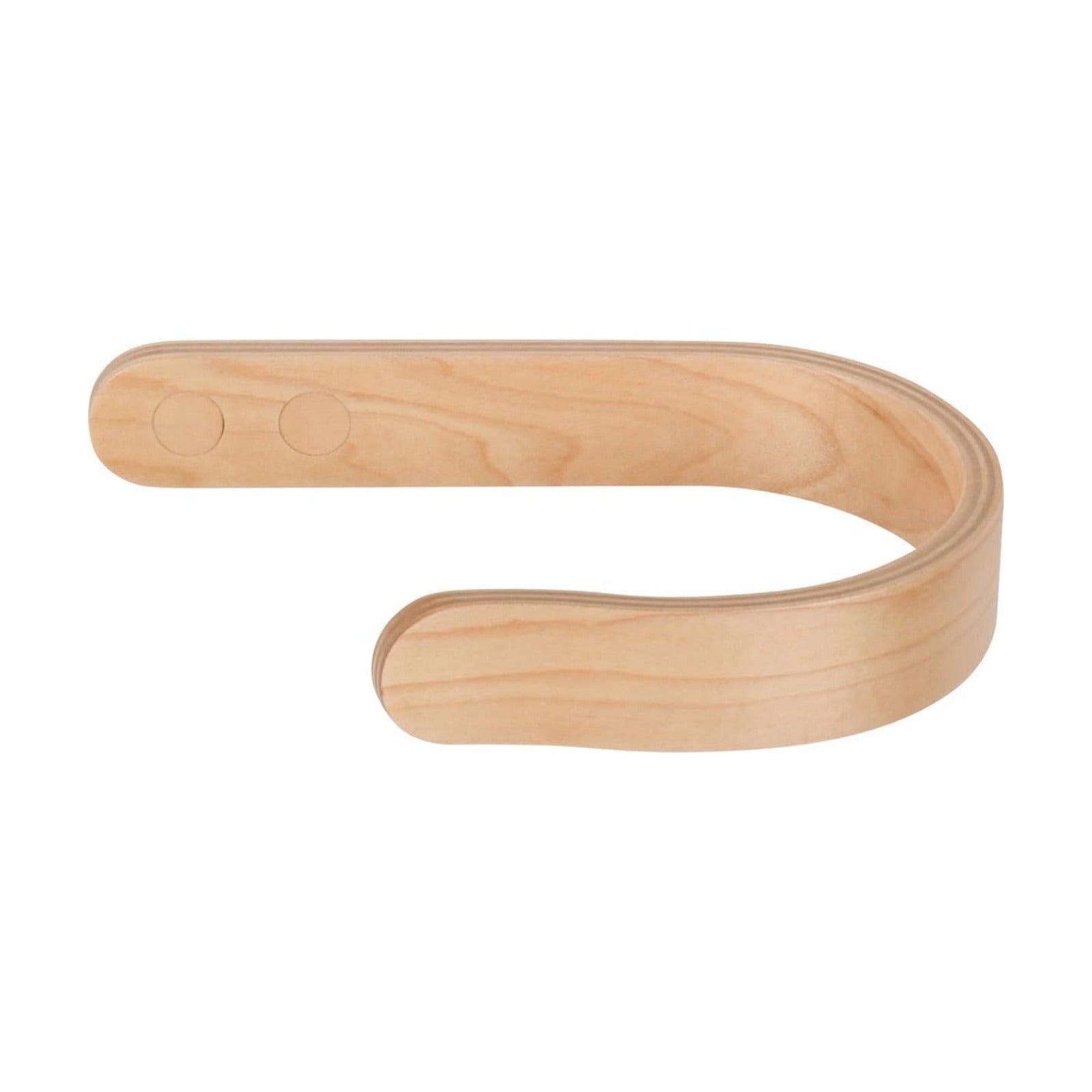 2 x Waveply Wood Curtain Holdbacks Plywood Drapery U Shaped Hook Tiebacks for Wall (Birch)