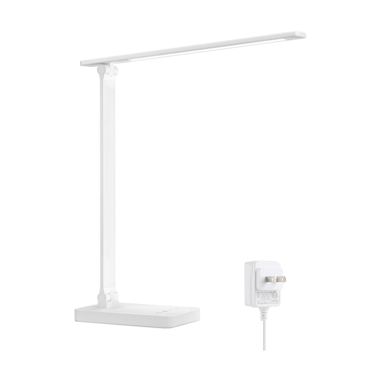 Lepro LED Desk Lamp 9.5W 800lm, Metal Desk Light for Home Office, White | 5 Colors 5 Brightness, Dimmable Task Light