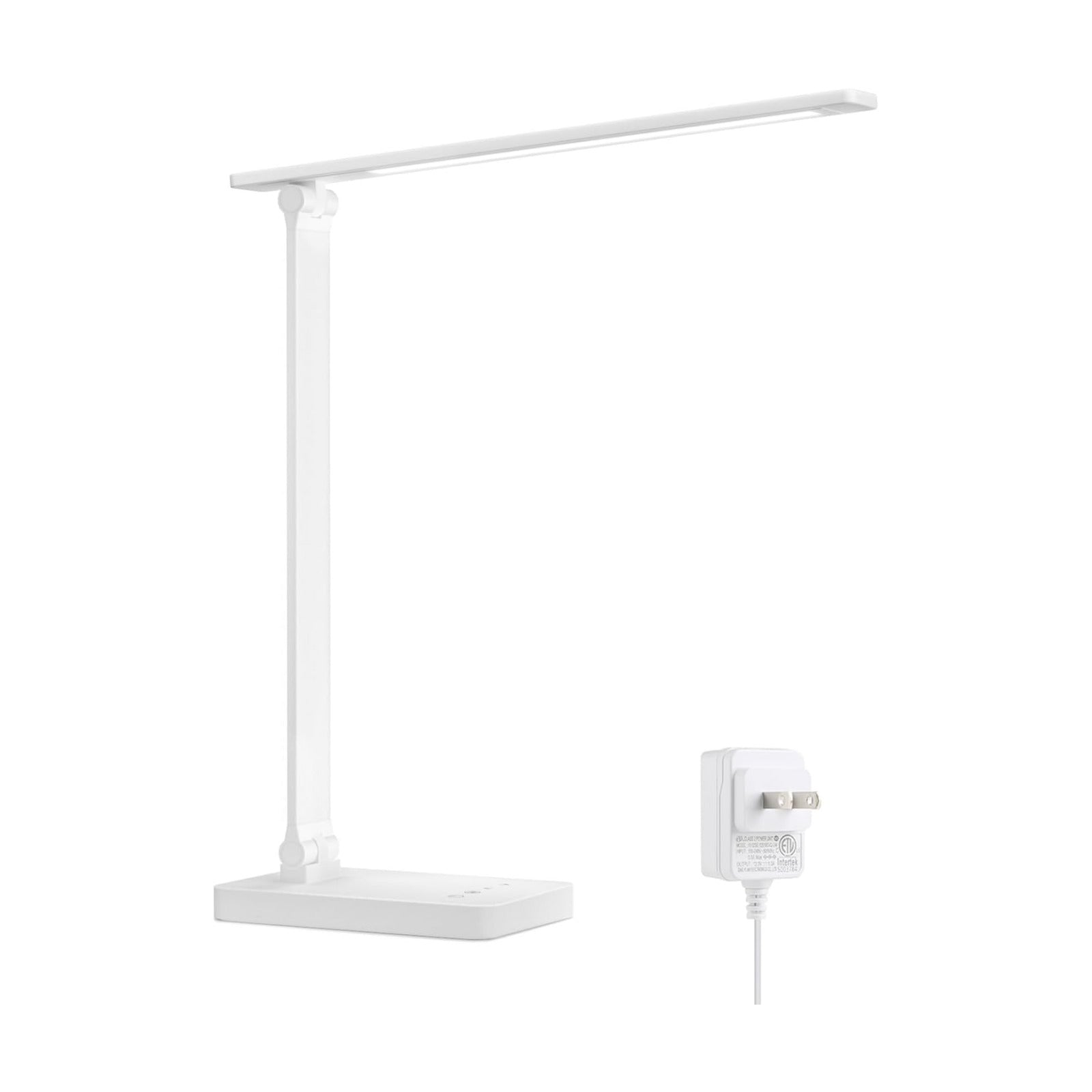 Lepro LED Desk Lamp 9.5W 800lm, Metal Desk Light for Home Office, White | 5 Colors 5 Brightness, Dimmable Task Light
