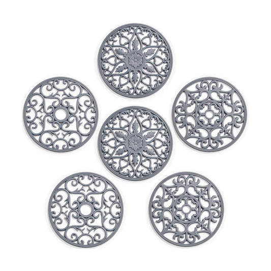 Heat Resistant Pots and Pans Holders / 02-grey / Set of 6