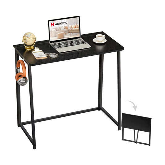 Folding Computer Desk / 31.5 x 15.7 / Small Size / Black