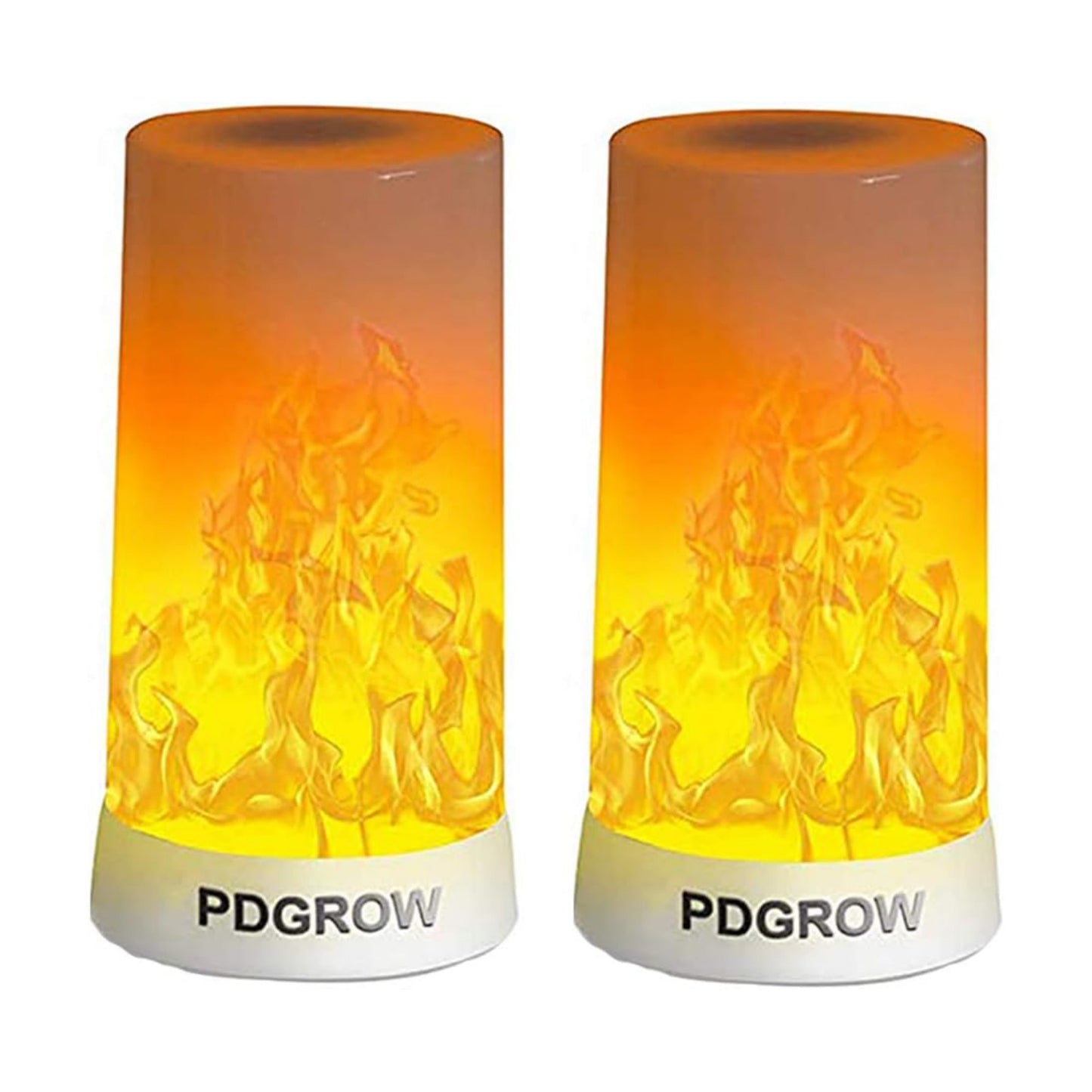 LED Flame Effect Light, Flame Lamp 4 Modes USB Rechargeable Fire Lights Indoor Campfire Outdoor Decorative Lantern