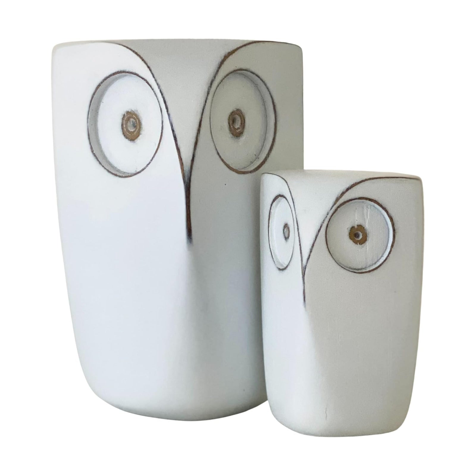 Small Resin Figurines / White / 4 Inch / Set of 2