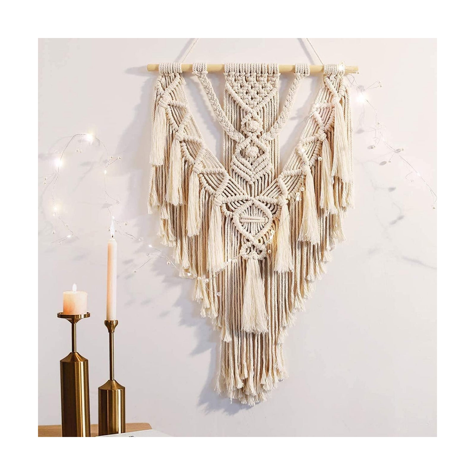 Macrame Boho Wall Hanging Decor
