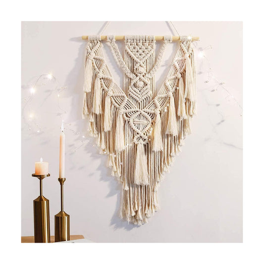 Macrame Boho Wall Hanging Decor