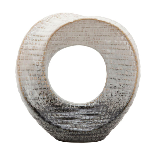 Ceramic Decorative Sculpture / Stoneware Table Accent