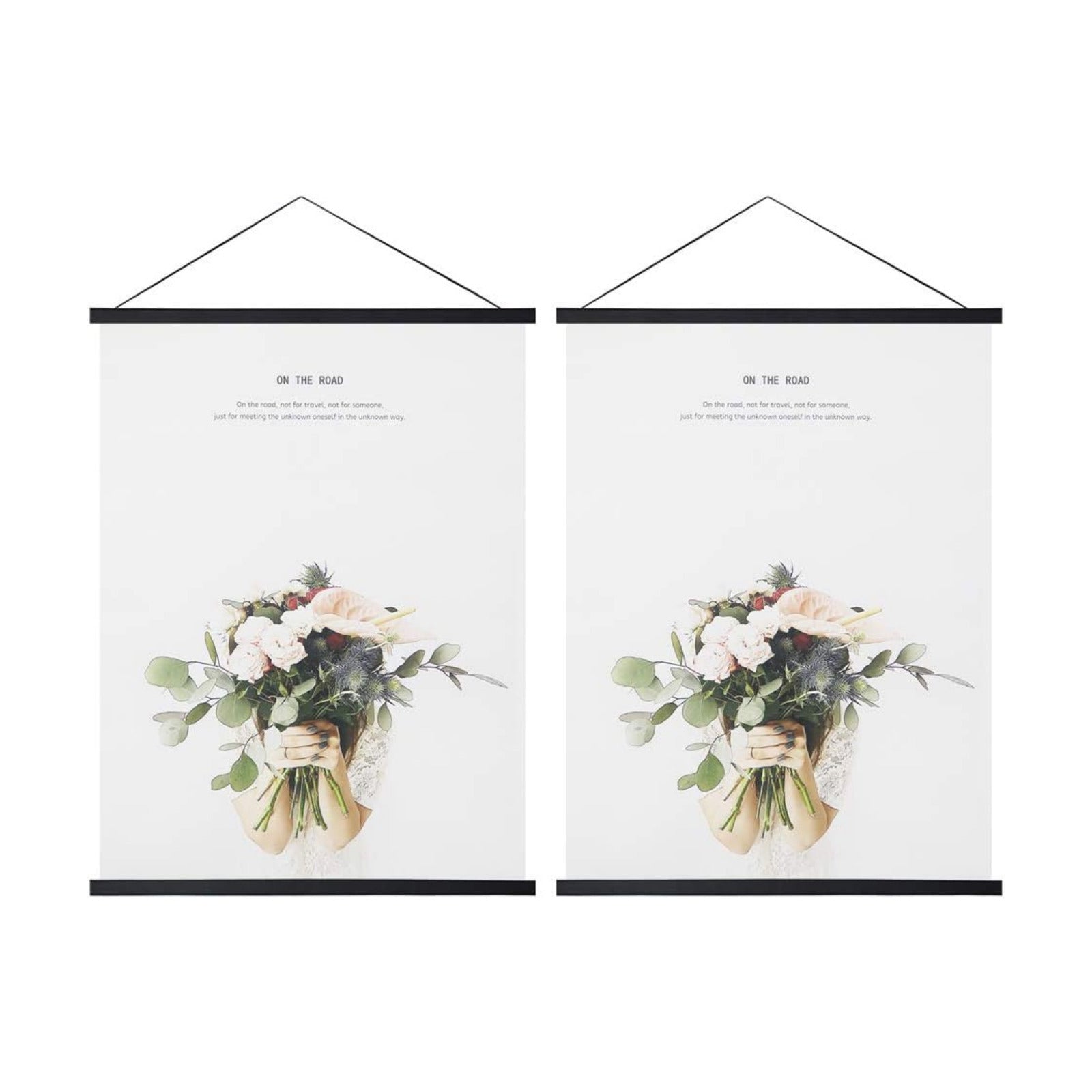 Miaowater 2 Pack Magnetic Poster Frame Hanger,20x16 20x24 20x28 20x30 Light Wood Wooden Magnet Frames Hangers for Photo