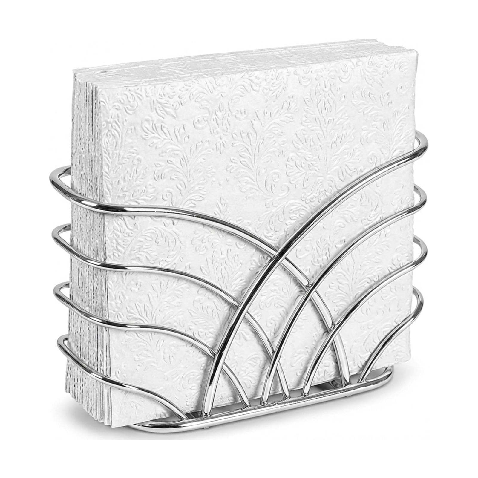 Napkin Holder / Q - Luncheon Napkin Holder - Silver / Luncheon Napkin Holder