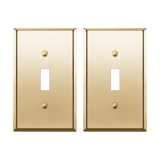 ENERLITES Toggle Light Metal Wall Plate, Stainless Steel Switch Cover, Corrosion Resistant, Standard Size 1-Gang 4.50"