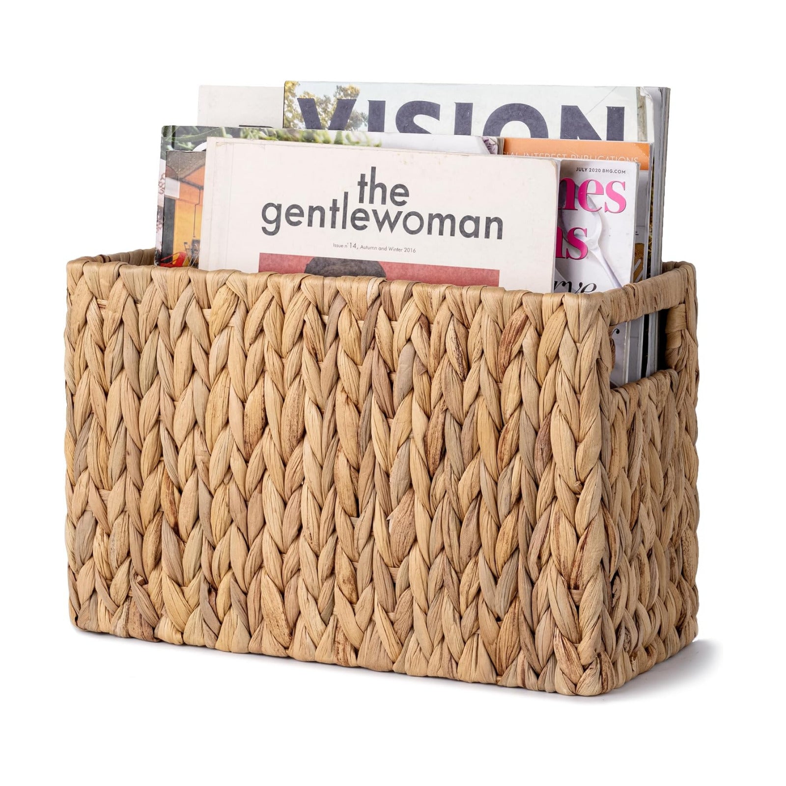 Storageworks Magazine Basket, Wicker Magazine Holder, Book Basket,Meidum | Magazine Holder Bathroom, Mail Baskets for