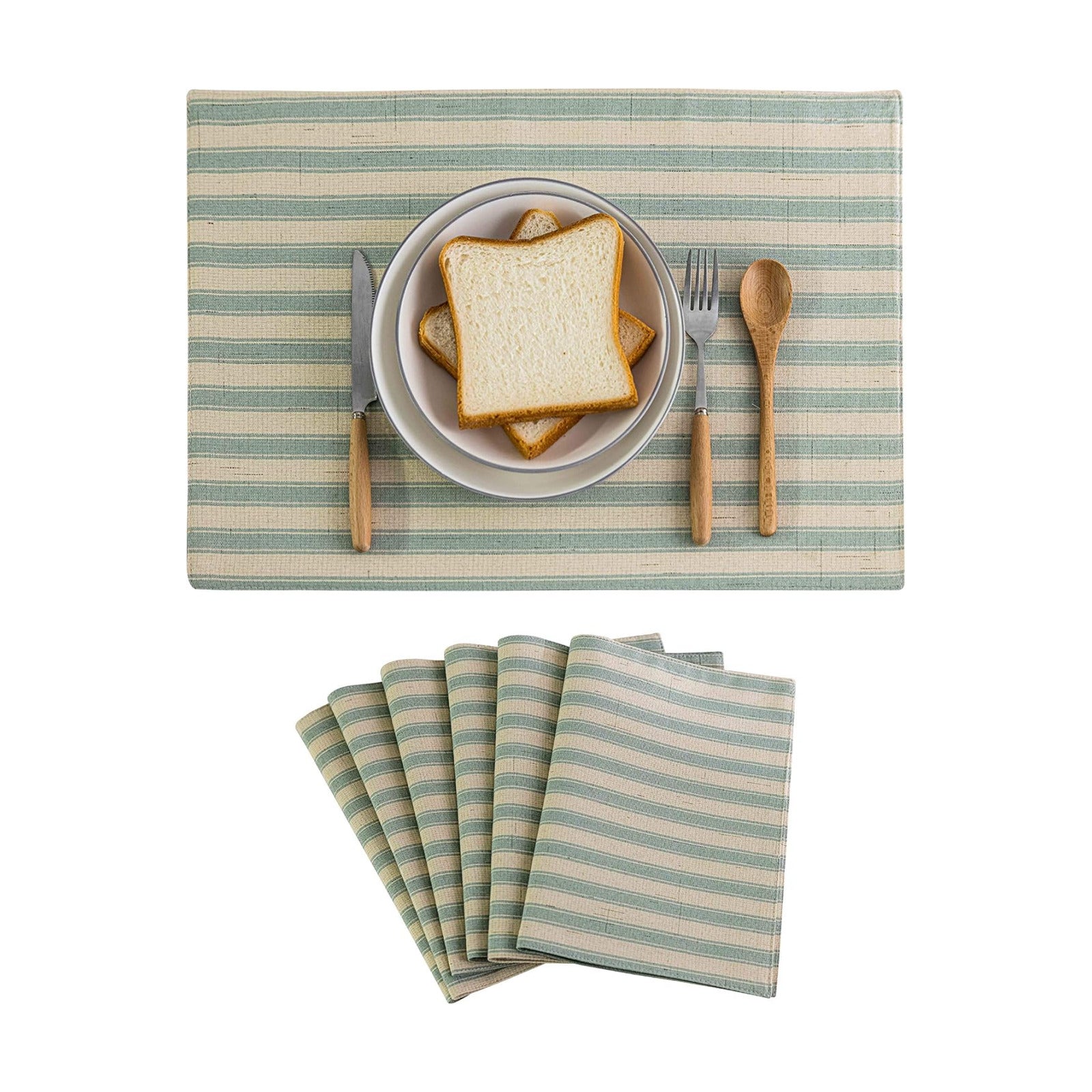 Home Brilliant Placemats Set of 6 Heat Resistant Dining Table Mat for Kitchen Table Dinner Summer Decor, 13 x 19