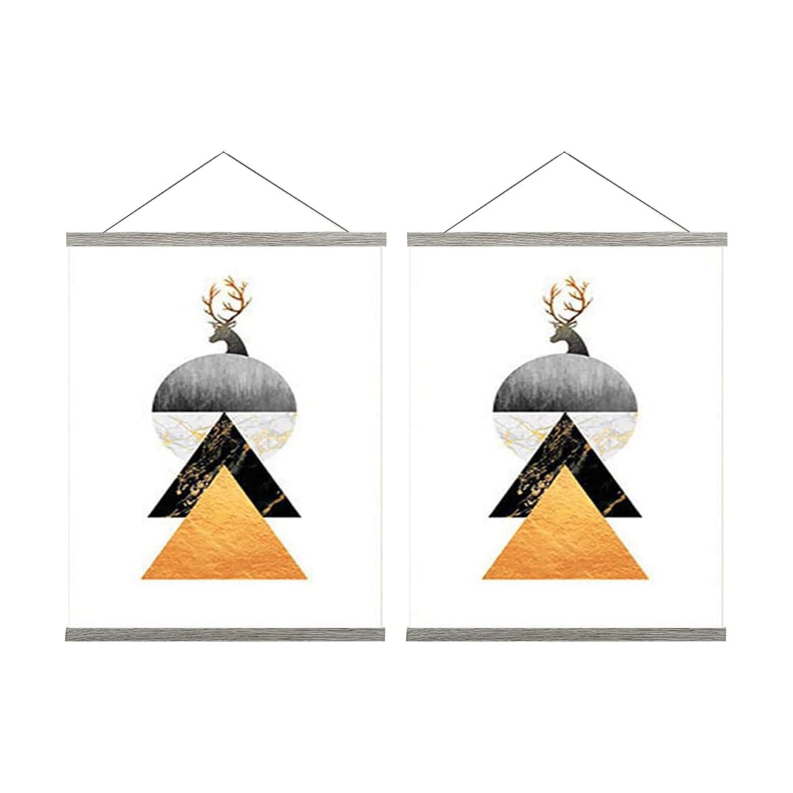 Artmag Magnetic Poster Hanger Frame,20x30 20x28 20x26 Wooden Magnet Canvas Artwork Print Light Wood Dowel Poster