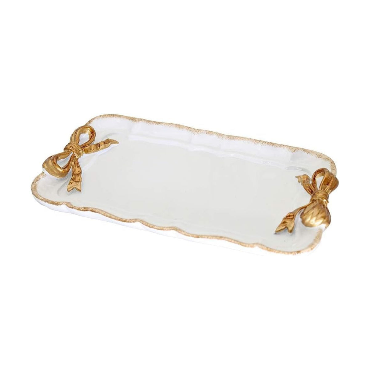 Warmtree Bow Jewelry Tray, Coquette Trinket Dish, Vanity Decor