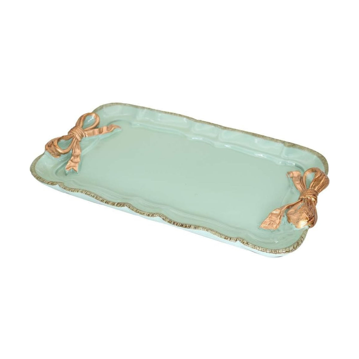 Warmtree Bow Jewelry Tray, Coquette Trinket Dish, Vanity Decor