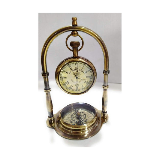ARTIZANSTORE Antique Brass Compass | Nautical Table Compass with Vintage Decorative Charm | Handcrafted Brass for Desk