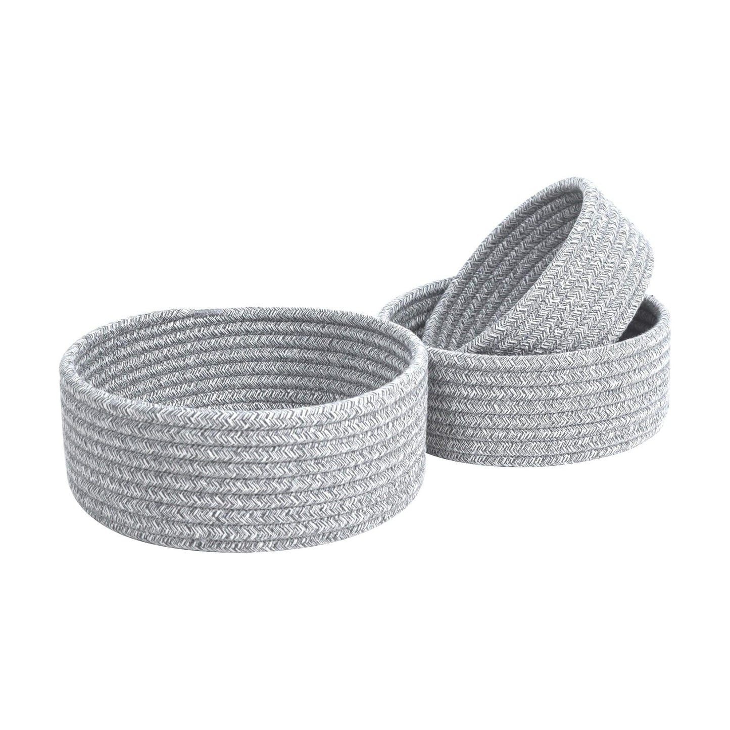 Small Catch All Basket / Light Gray Mix / Set of 3