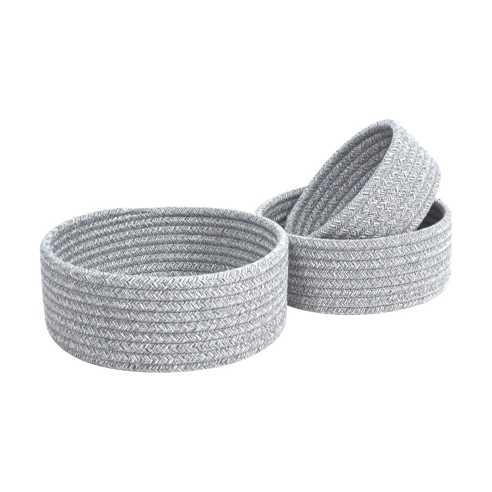 Small Catch All Basket / Light Gray Mix / Set of 3