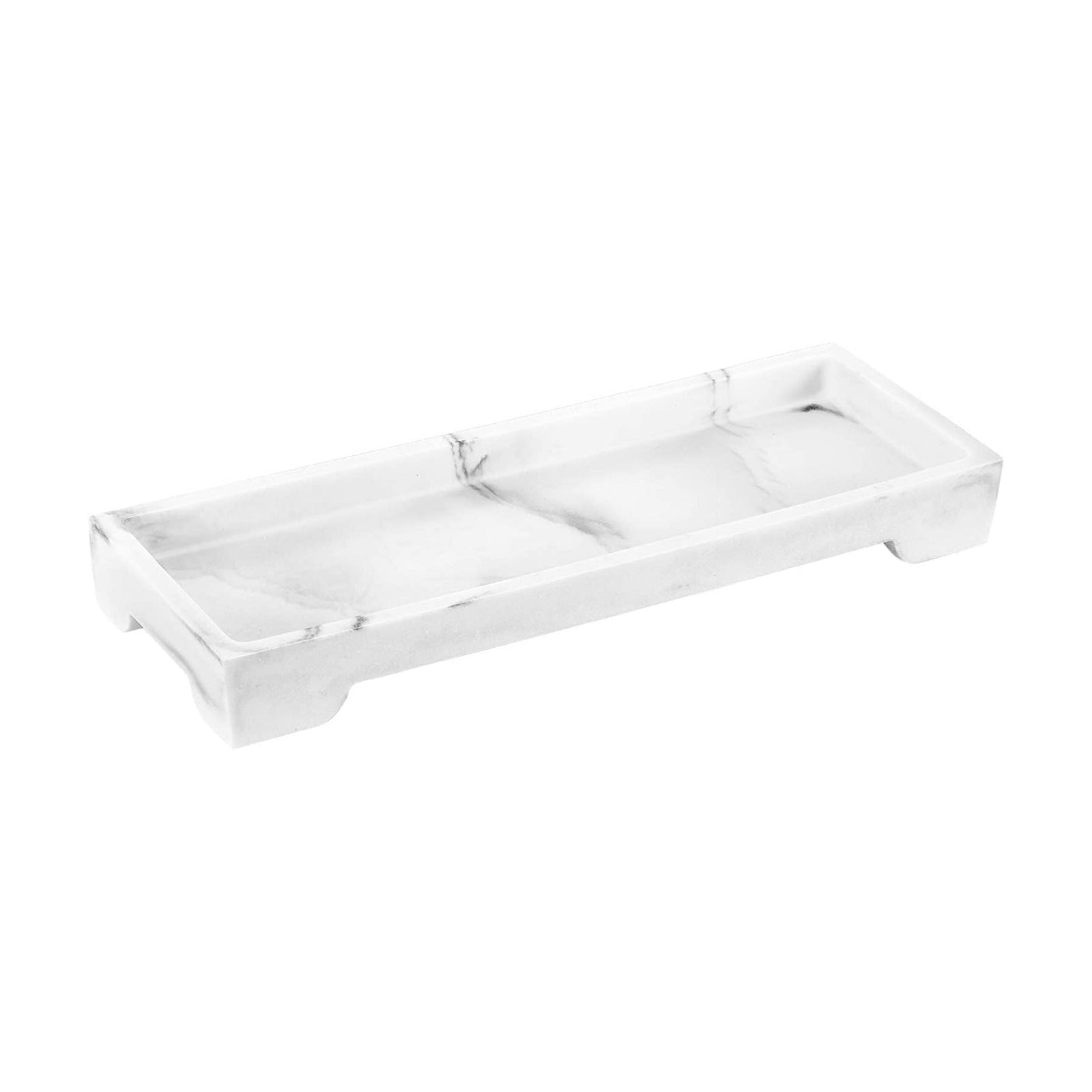 Vanity Tray / Resin Kitchen Sink Trays / D - Gravel White / Small