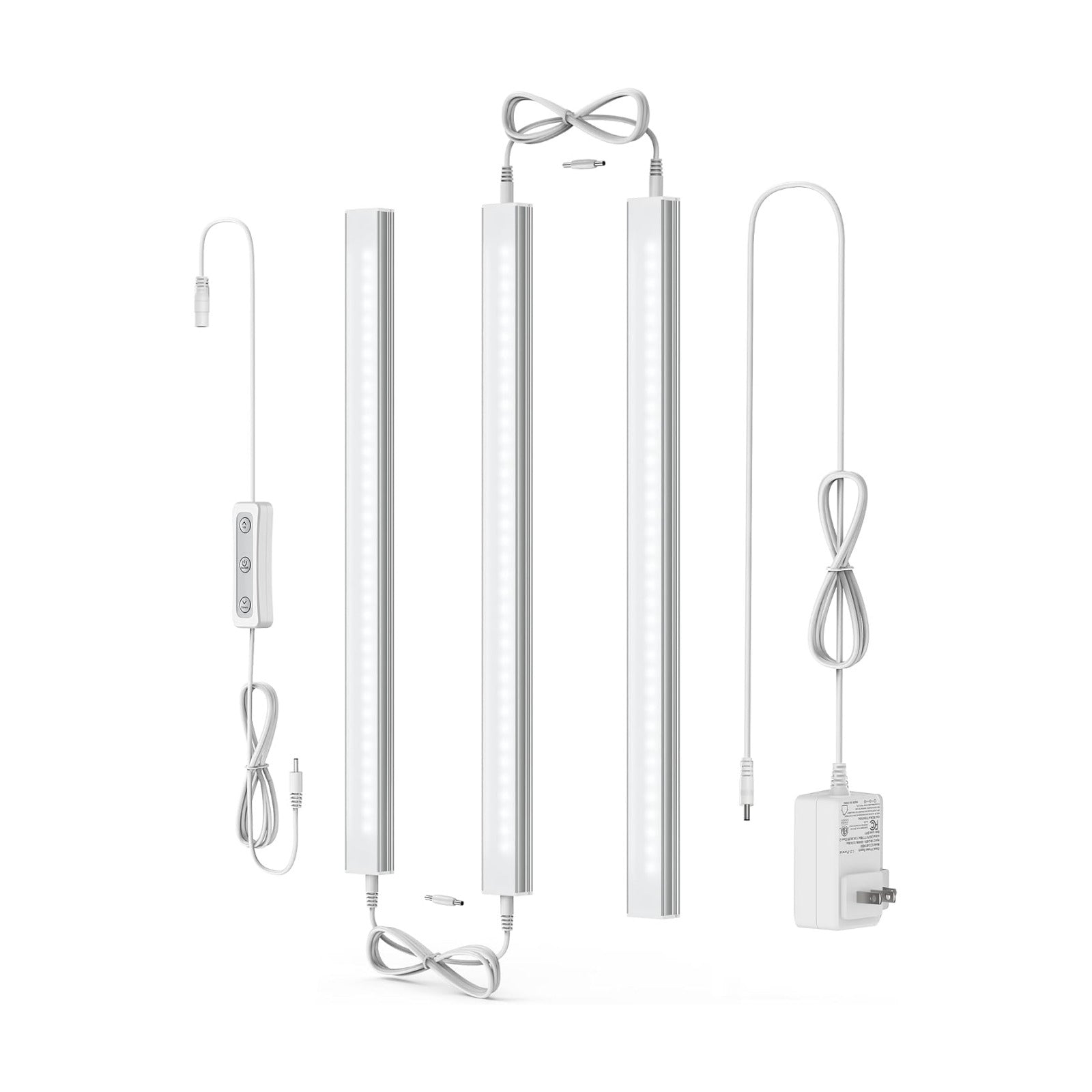 ASOKO Under Cabinet Lighting, 5000K Daylight, for Kitchen, Closet, 3-Pack