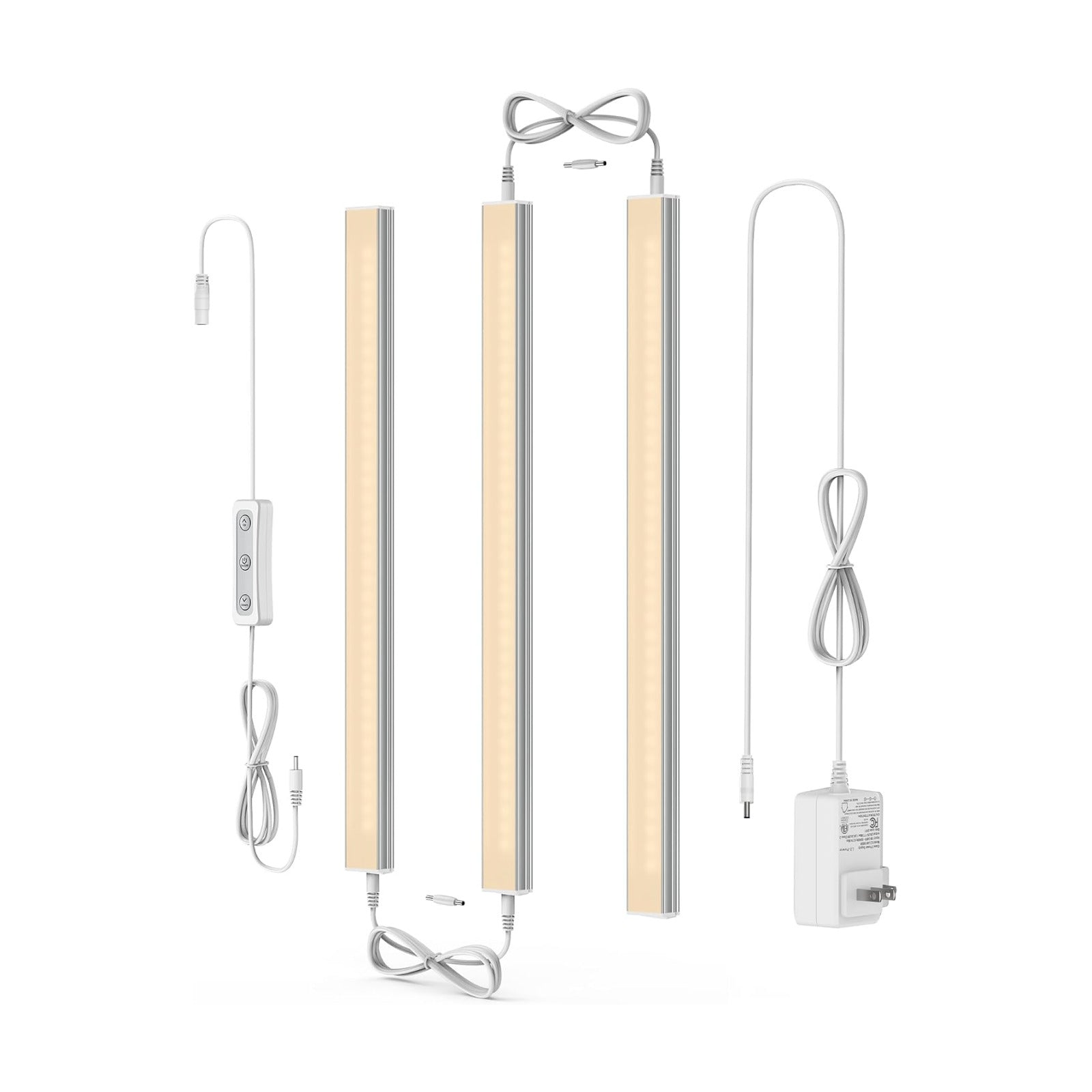 ASOKO Dimmable LED Under Cabinet Lights 2700K, 3 Pcs 12" Linkable