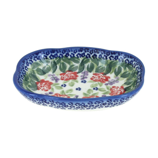Handcrafted Decorative Holder for Bar Soap / Roses Are Red / 4.75 x 3.75