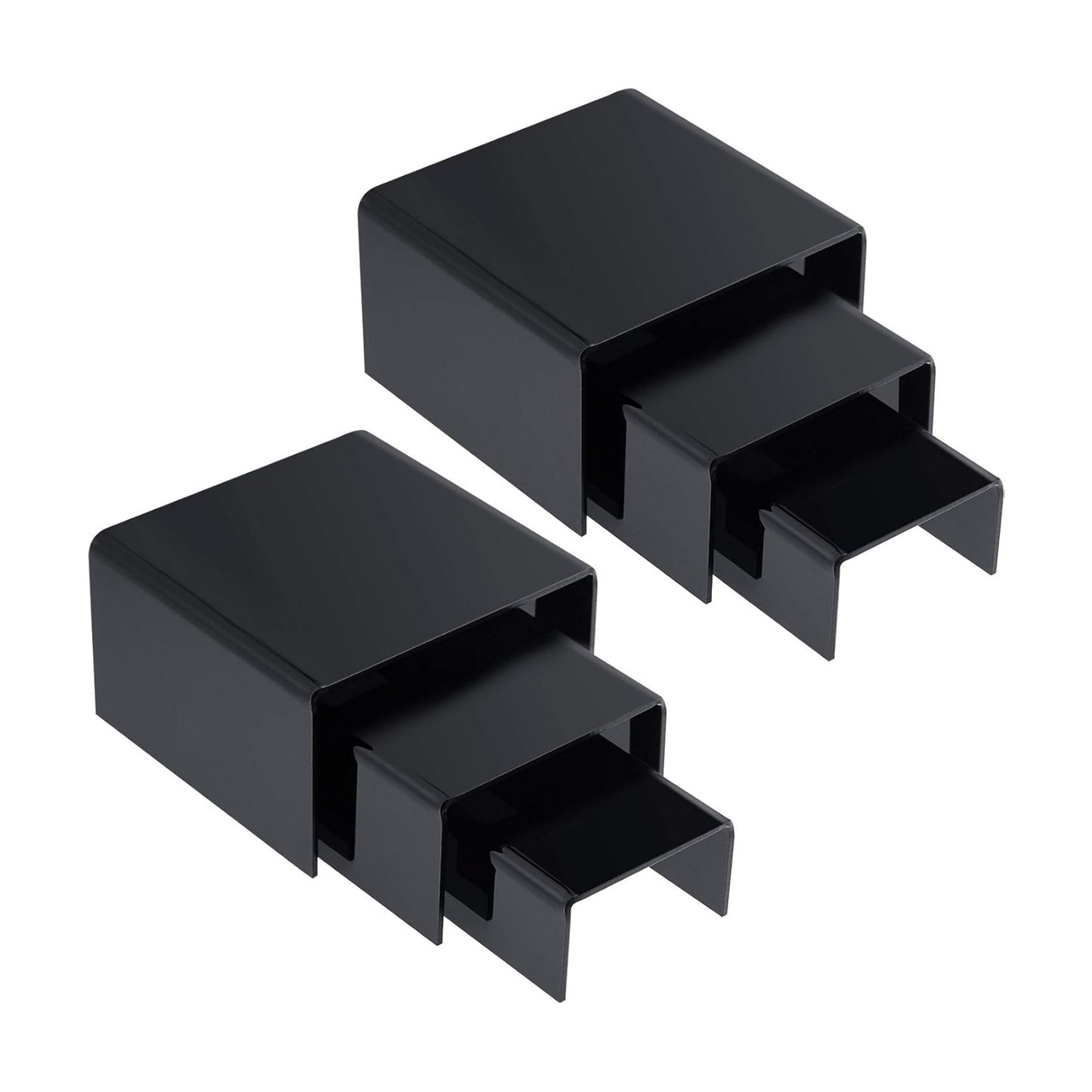 Product Stand / Acrylic Display Risers / Black / Set of 2