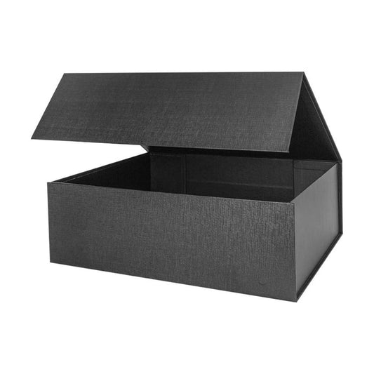 Foldable Magnetic Gift Boxes / Black / 13 x 9 x 4