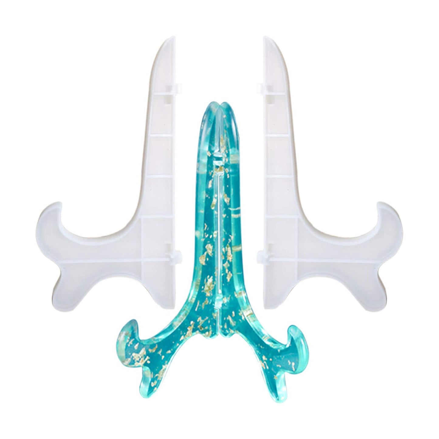 Display Stand Resin Mold Plate Stands for Display/Silicone Plate Holder for Epoxy Casting