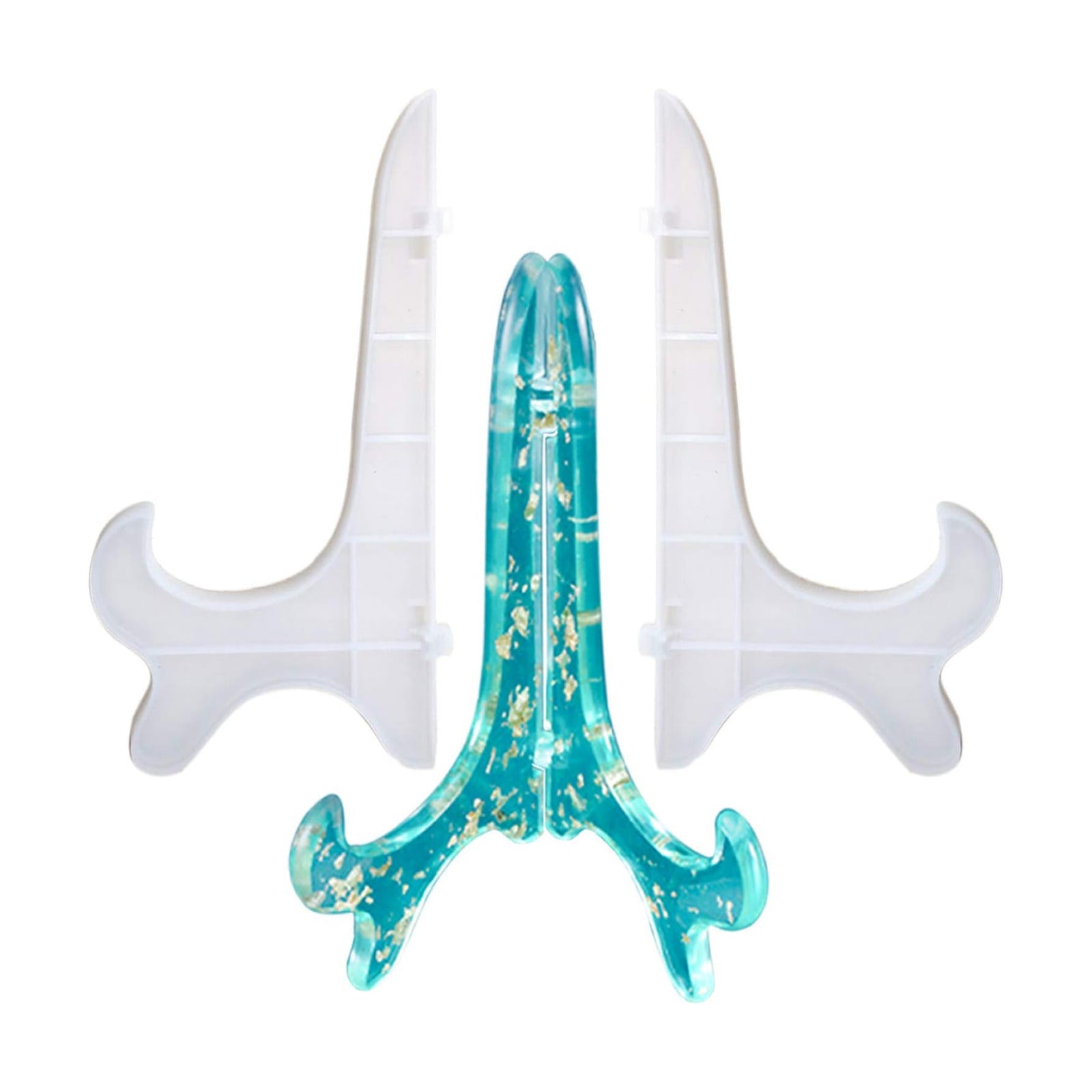 Display Stand Resin Mold Plate Stands for Display/Silicone Plate Holder for Epoxy Casting