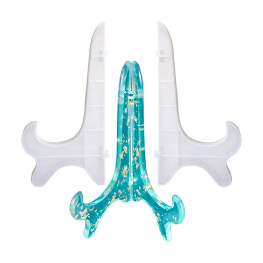 Display Stand Resin Mold Plate Stands for Display/Silicone Plate Holder for Epoxy Casting