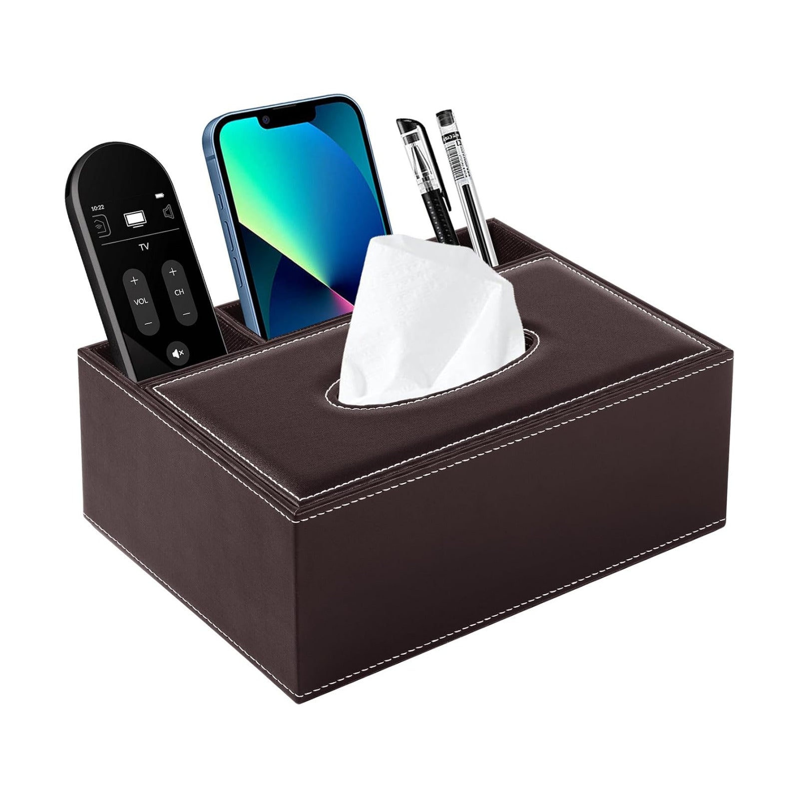 Multifunctional Tissue Box Holder / Brown