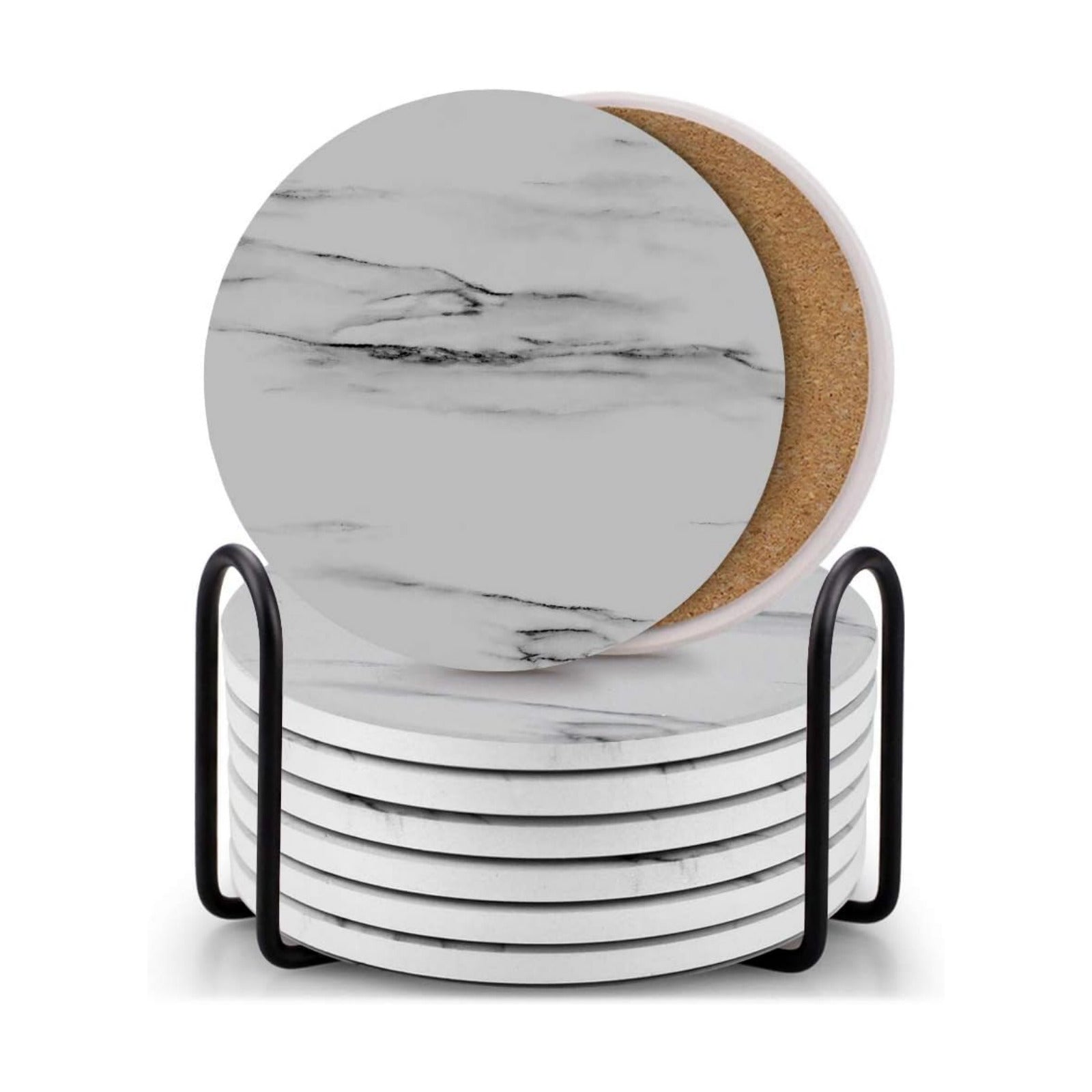 Holder for Coffee Wooden Table / Gray / Set of 8
