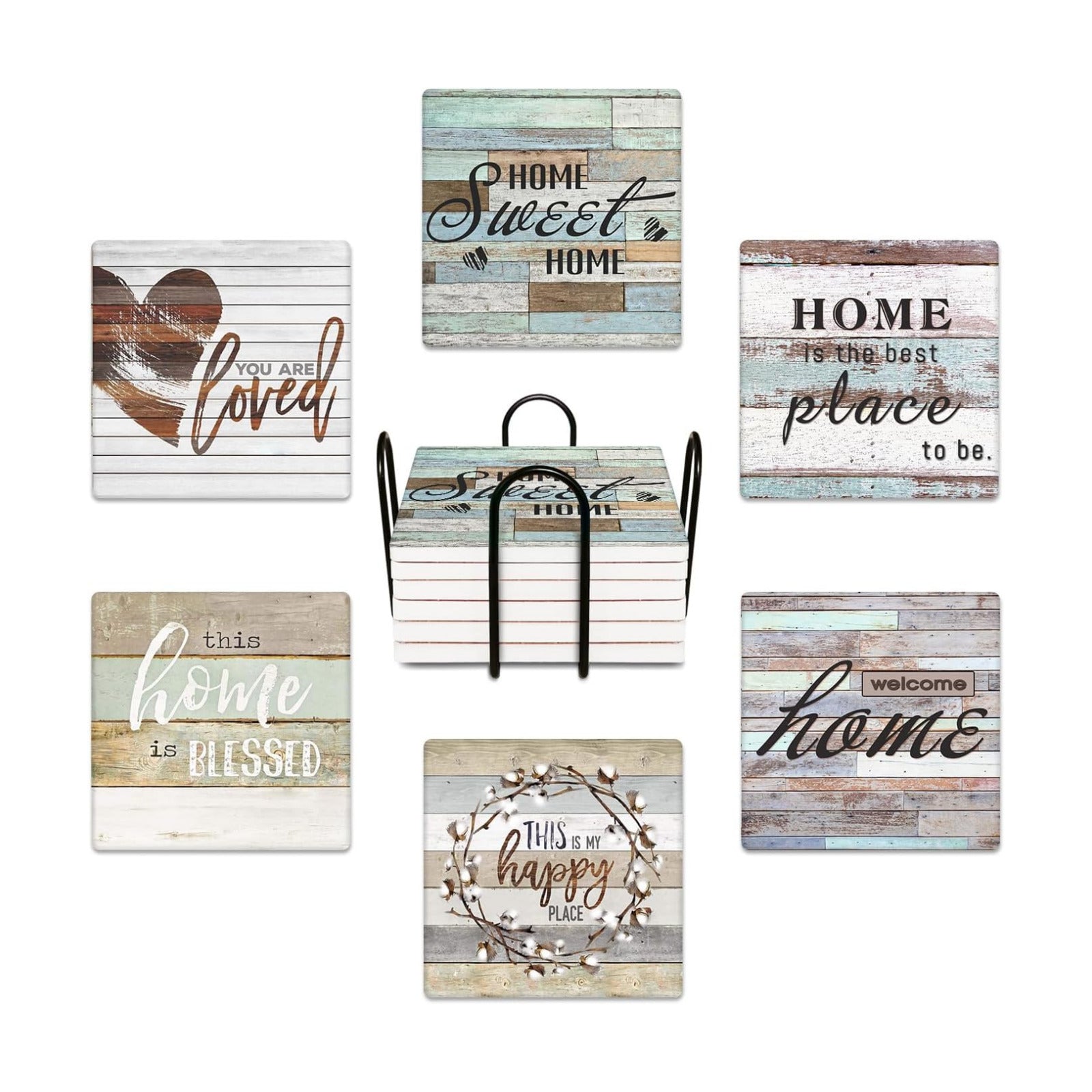 Cork Base and Metal Holder / Set of 6