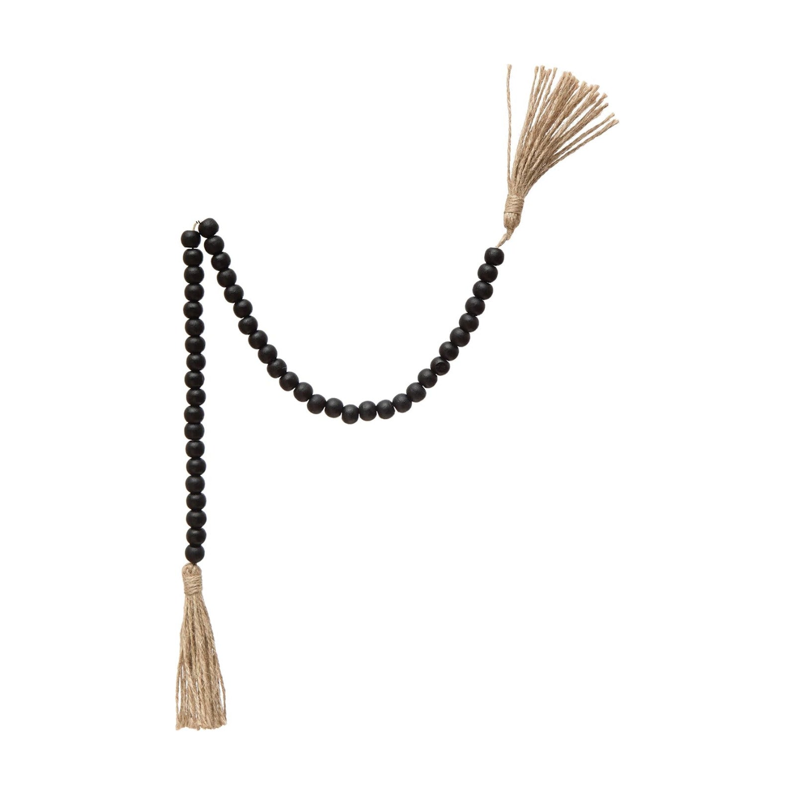 Wood Bead Garland / Black