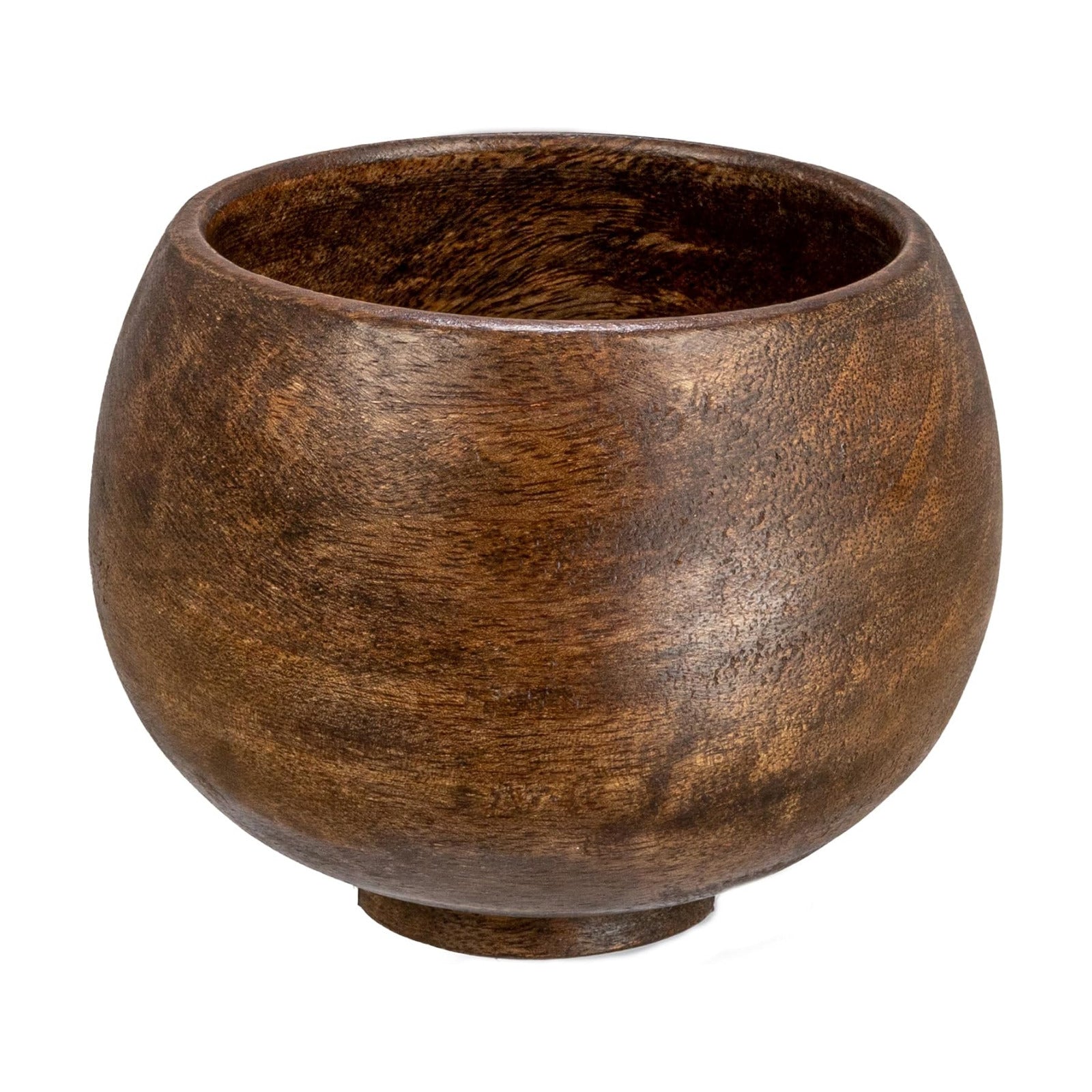 Mango Wood Bowl / Walnut Finish