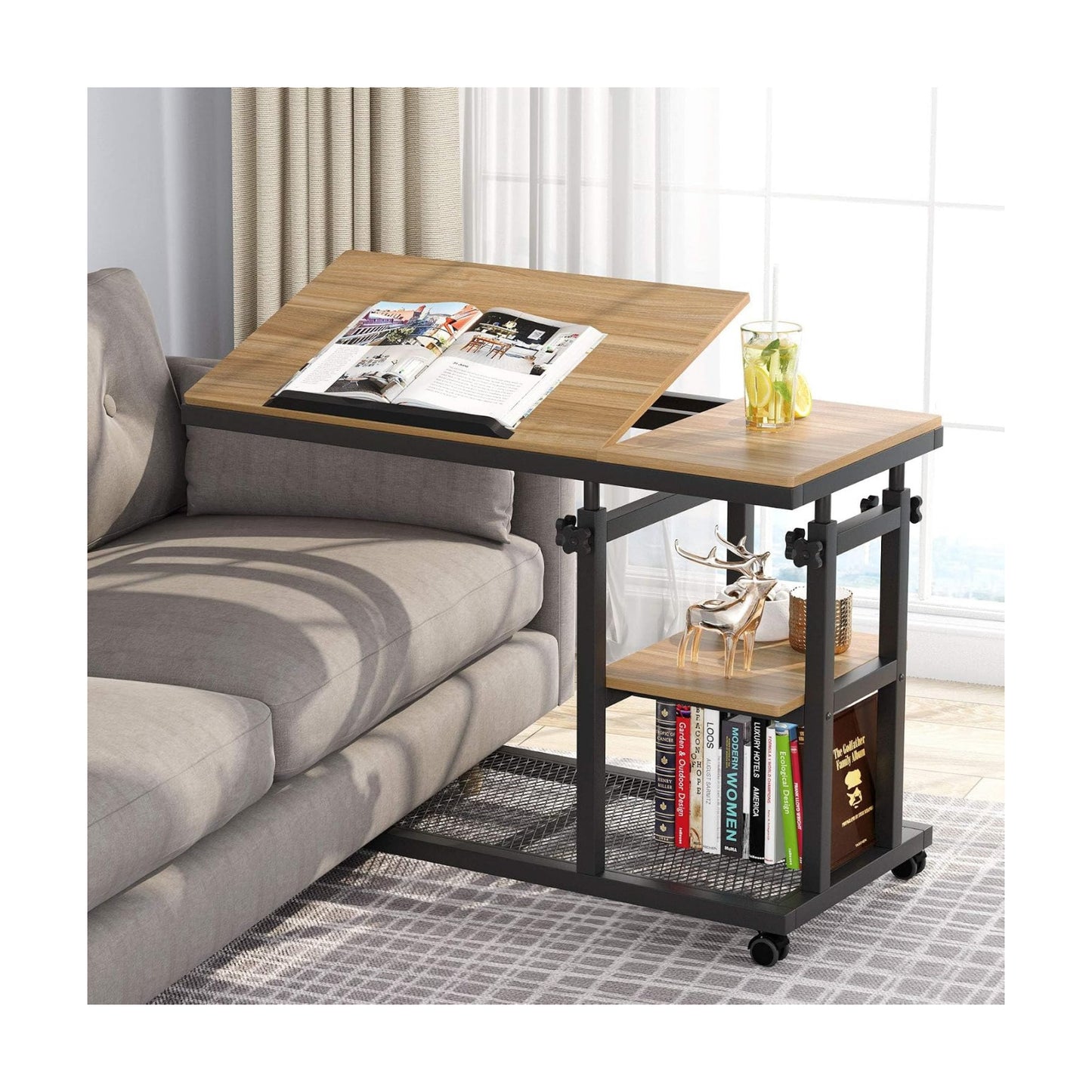 Tiltable Drawing Board / Black+oak