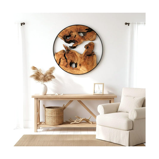 Cedar Wood Wall Decor / 16"L x 16"W / Natural / 16 x 16