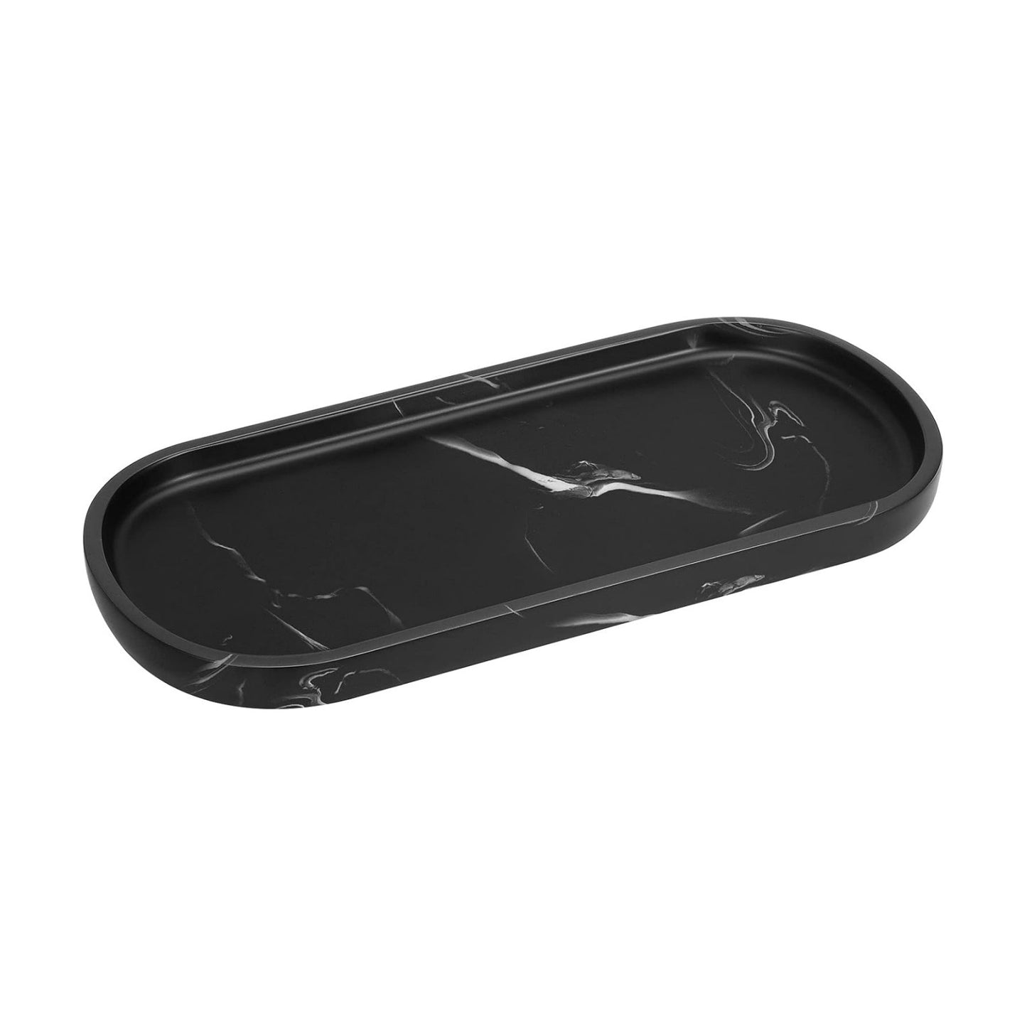 Oval Toilet Tank Tray / E - Ink Black / Small
