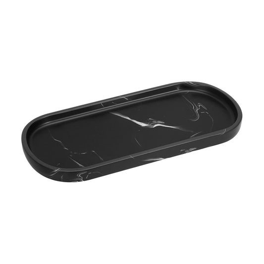 Oval Toilet Tank Tray / E - Ink Black / Small