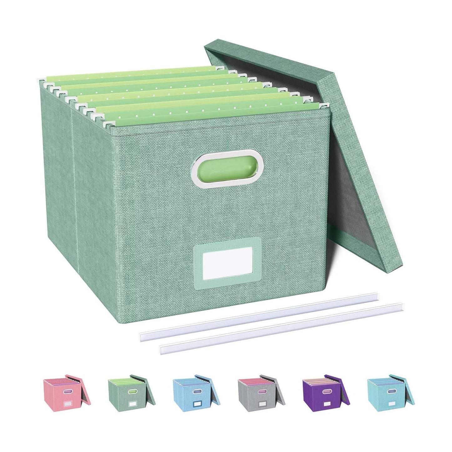 File Organizer / Portable Storage Bins / Green