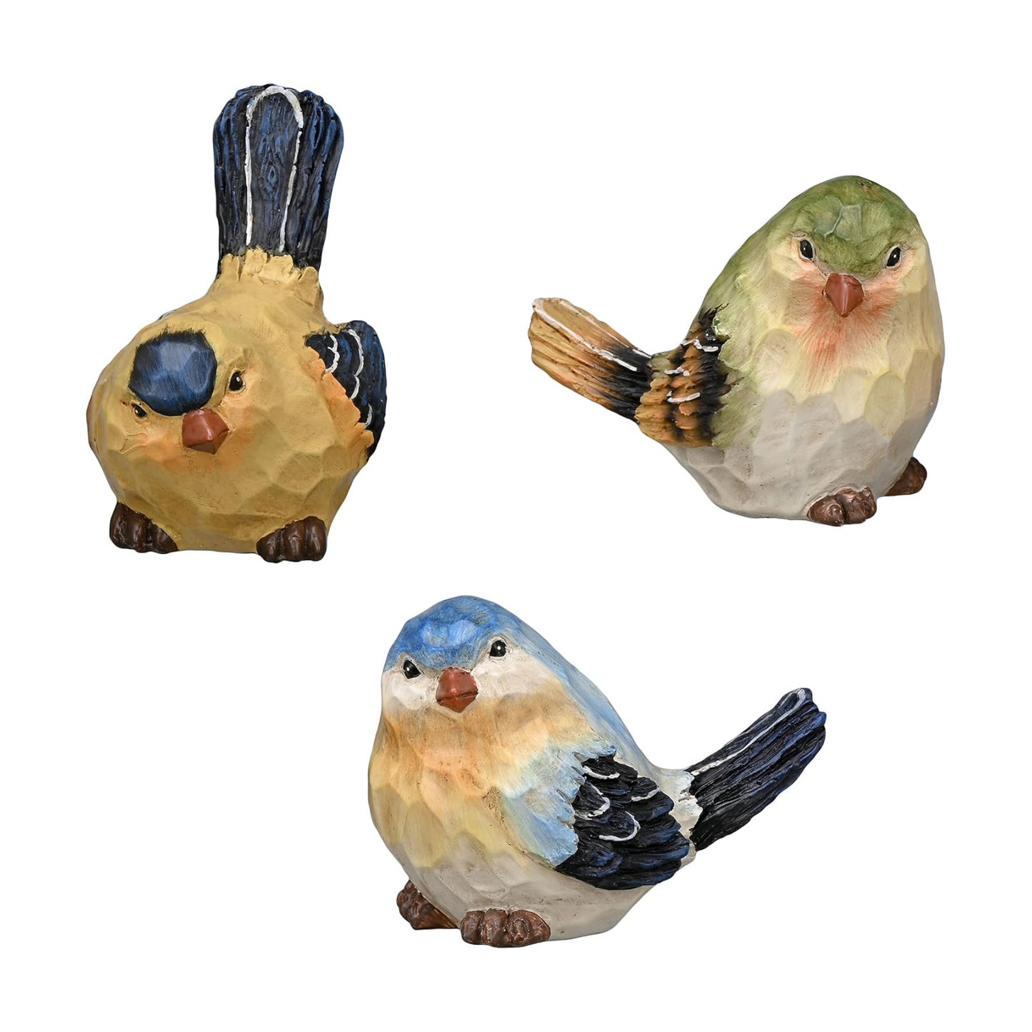 Birds Statues Indoor Outdoor Resin Lawn / Set of 3