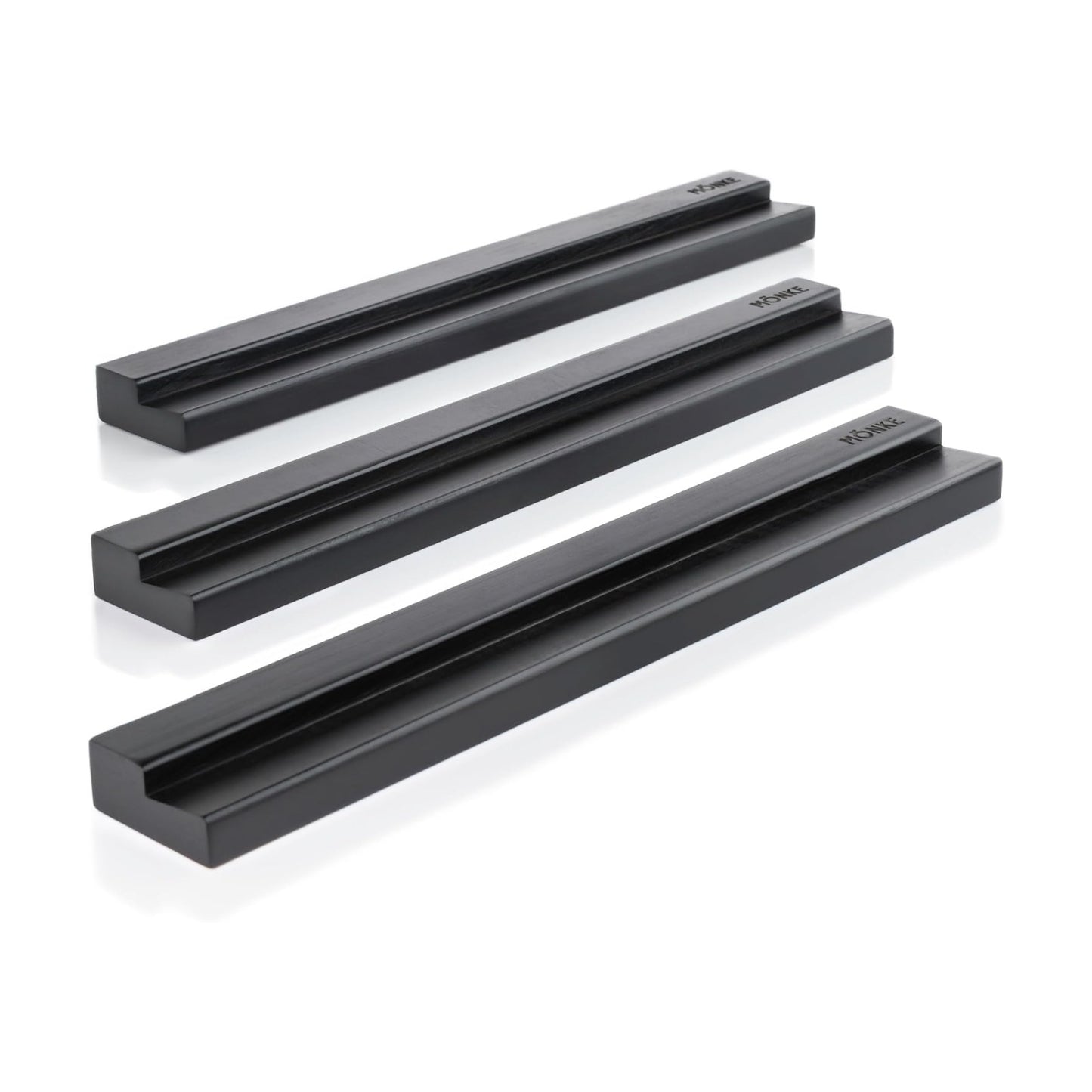 Vinyl Record Wall Mount - 3 Elegant Display Ledges Made from Solid Wood - These Vinyl Record Shelf Will Hold Records of