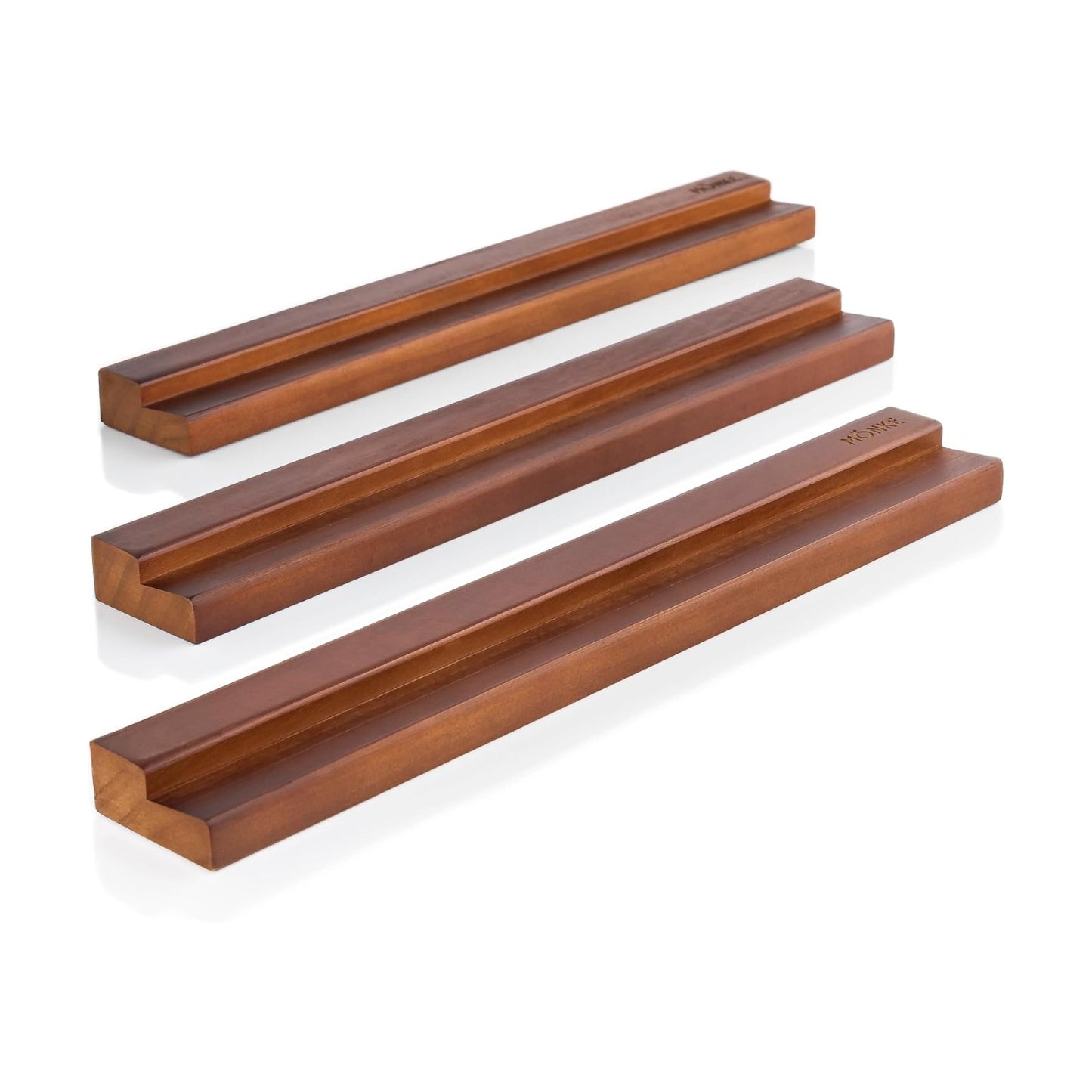 Vinyl Record Wall Mount - 3 Elegant Display Ledges Made from Solid Wood - These Vinyl Record Shelf Will Hold Records of