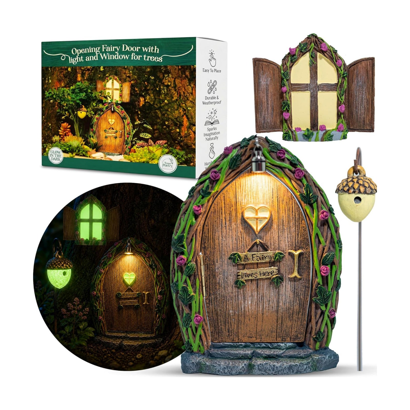 Light / Fairy House Kit / Opening Fairy Door