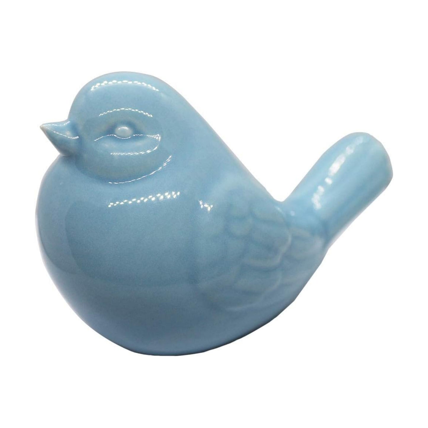 NEW Ceramic Bird Statue Figurine / Blue