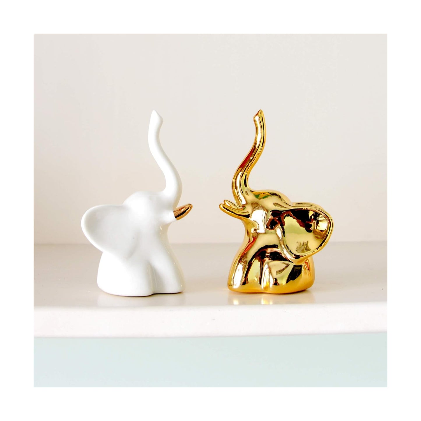 Home Decor Elephant Statues / Gold